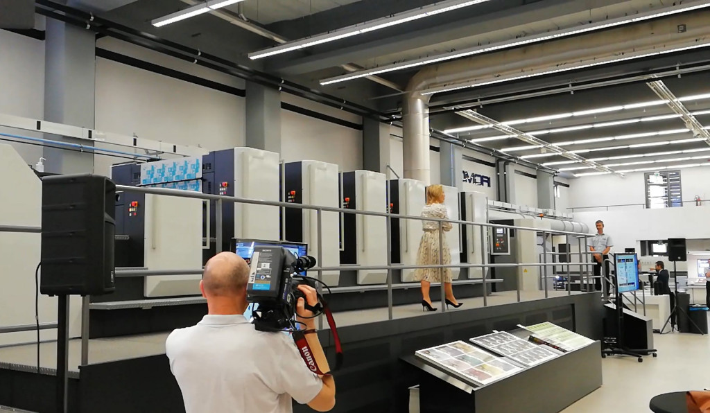 THE NETHERLANDS - KOMORI Machines print demonstration